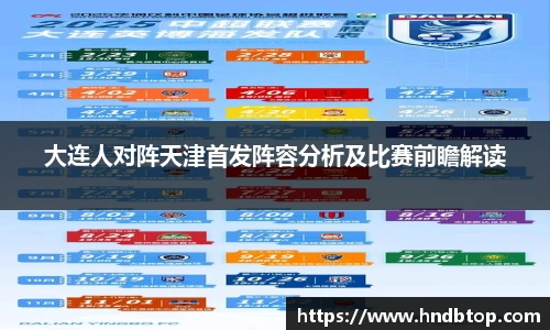 大连人对阵天津首发阵容分析及比赛前瞻解读